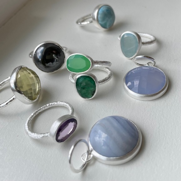 Lemon Topaz Sterling Silver Gemstone Ring - Emily Rose Gems - Picture 7 of 7